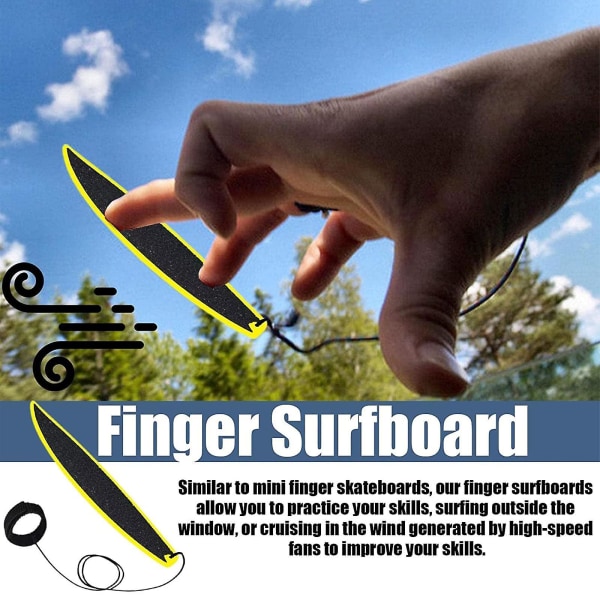 Finger Surfboard, Mini Gripbräda, Creative Cool Surfboard Leksak För Barn Tonåringar Vuxna | Surfa var som helst när som helst (3 st)