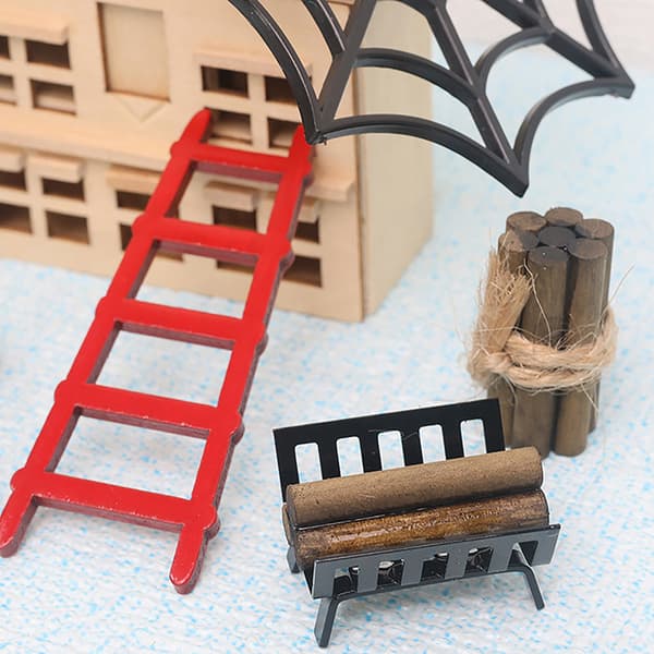 1:12 Dockhus Miniatyr halloween möbelprydnadsskåp W