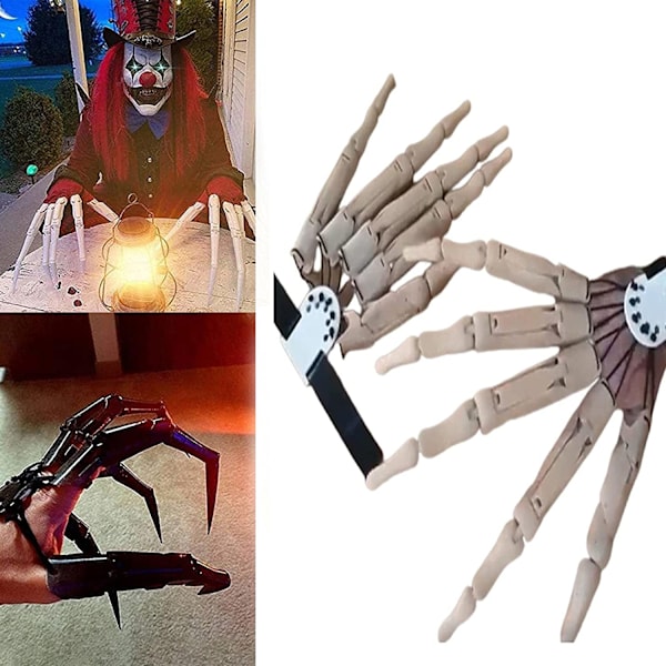 Halloween ledade fingrar, 3D- printed ledade fingrar Weiß