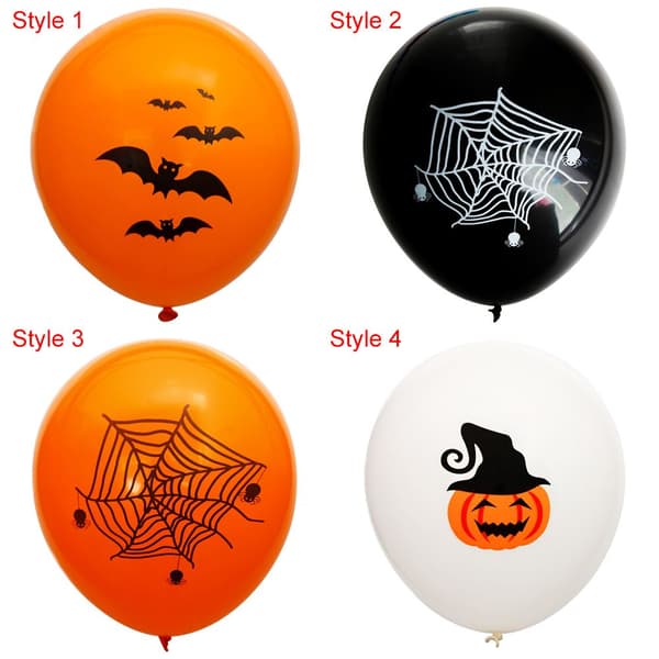 100 stk. 12 tommer Halloween dekorationsballon
