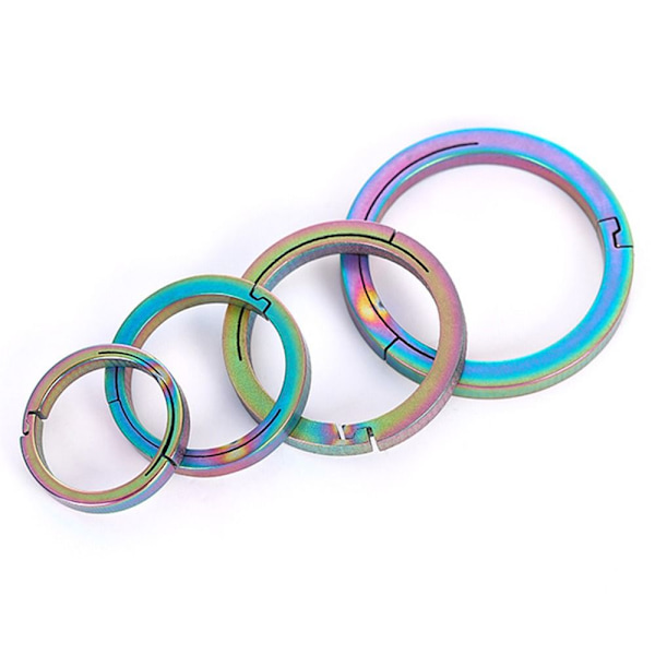 Nøgleringe Nøgleringe Spænde Vedhæng MULTICOLOR 18MM