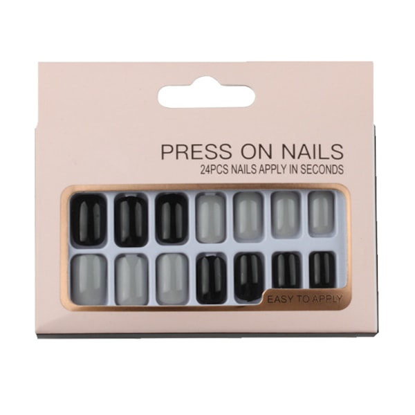 24st lösnaglar falska naglar nageltips kit cover för style 4
