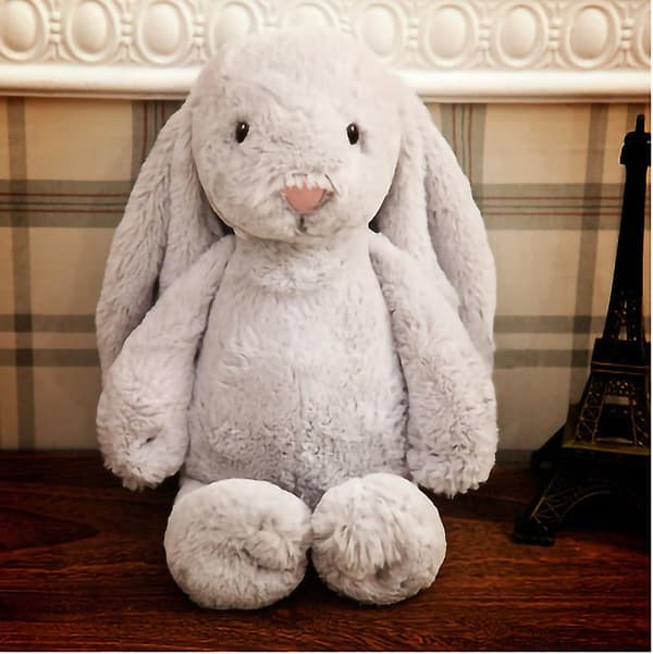 Påskhare flickor komfort kanin docka plysch leksak för barn gåva Grey 30cm
