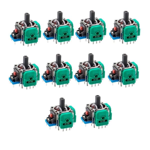 10 stk. til Hall elektromagnetisk joystick til konsol 3D Hall joystick sensor potentiometer