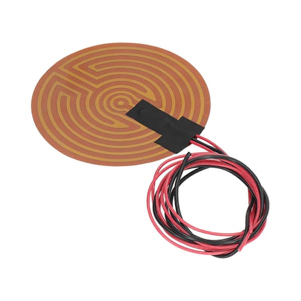 120W rund PI varmefilm fleksibel polyimid varmeplate 3D-skriver varmesengtilbehør DC12V