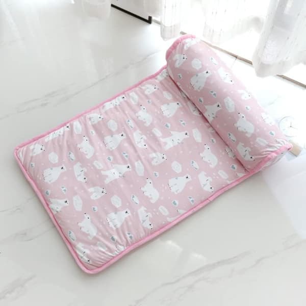 Pet Cool Ice Silk Nest Mat Pet Cooling Mat LIGHT GREEN S