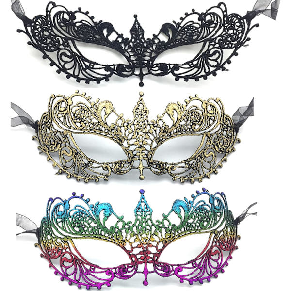 Pitsi Mardi Gras Naamiaismaski Halloween Juhla Juhlava Venetsialainen Maski