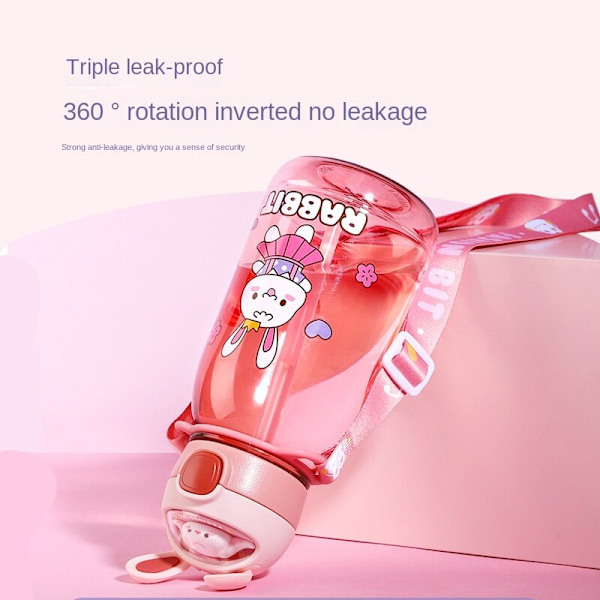 760ML Högvärdig vattenkopp, barns stor kapacitet Pink
