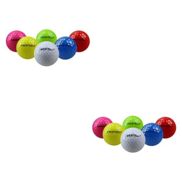 1/2 6 stk Sports LED Golfbolde Glow In The Dark Natlys 2PCS