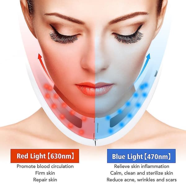 V-face Beauty Meter Shaping Massager Lifting Reduce Double Chin Slimming Pink