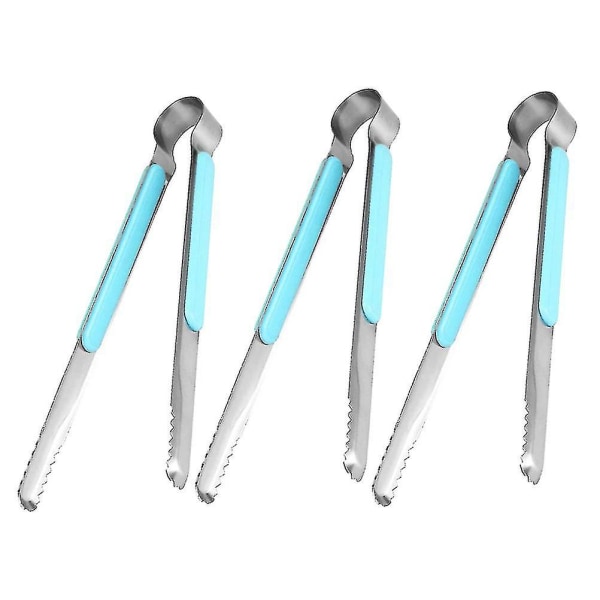 3st Rostfritt stål Kökstång Bärbar Steak Tong Mat Servering Clip Grillverktyg 1pc