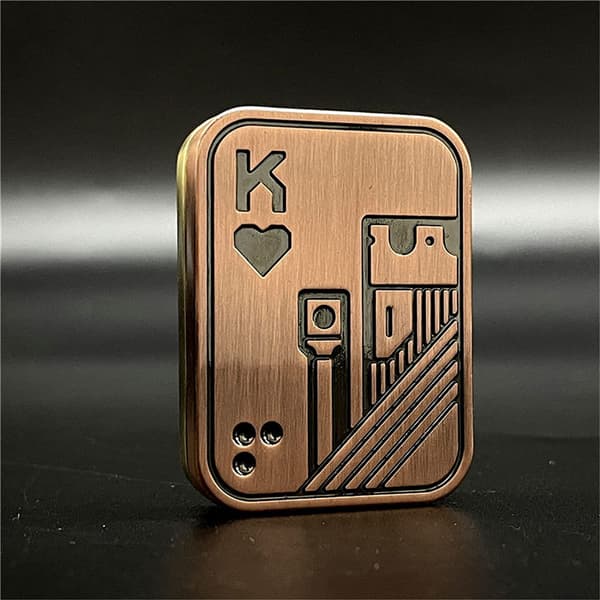 Halloween presenter Metal Poker Push Card Toy Fidget Dekompression