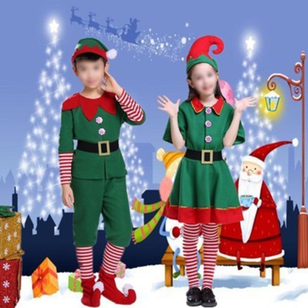 Barnens Halloween-kostymer Julföreställningskostymer 130cm Female models