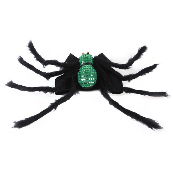 Halloween xmas julklappar dekoration husdjur spindel bröst rygg kreativa kläder nya B35106 green L