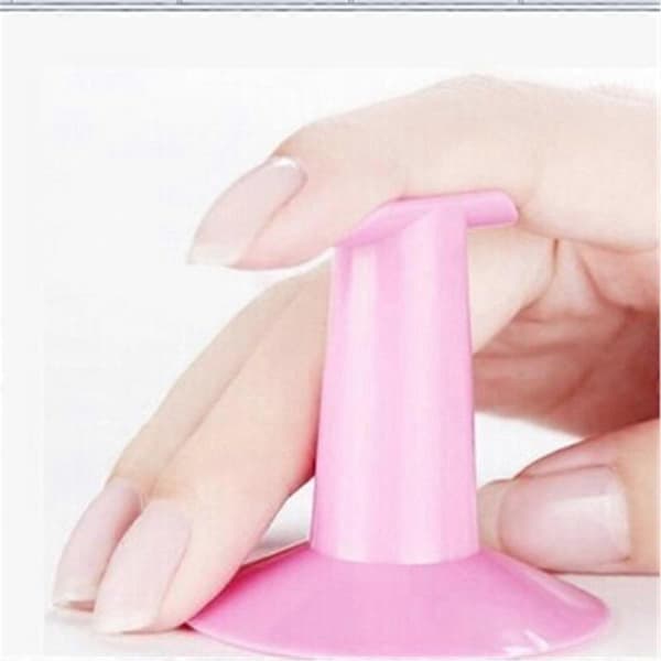 5 stk. Stand Manicure Holder Art Support Maleri Negleværktøj Værktøj Finger (Pink, One Size)