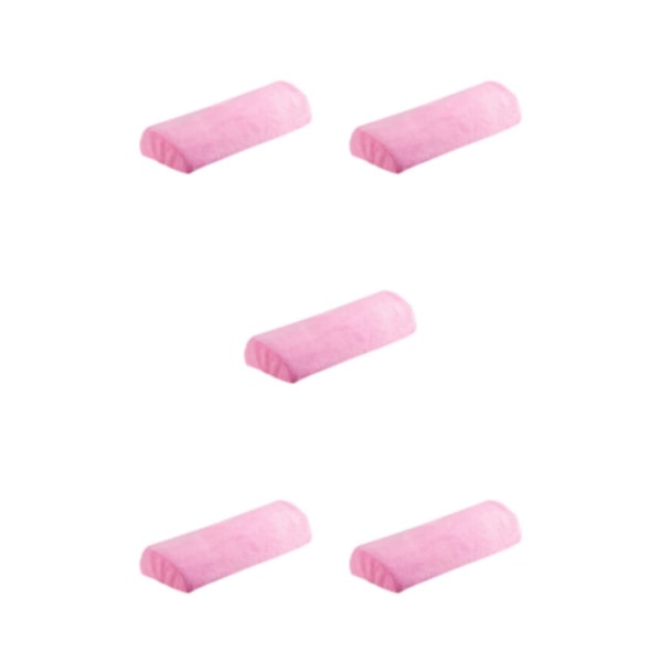 1/2/5 Nail Art kudde Tättvävt siden sammetstyg För pink 5PCS