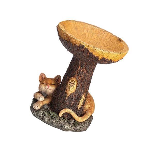 1/2/3 Udendørs fuglebad dekorativt ornament til kattefuglebadfoder