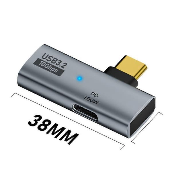 USB-C til USB-A OTG-adapter 100W PD-lading 10 Gbps dataoverføringskonverter for MacBook-kompatibel Huawei Plug Play