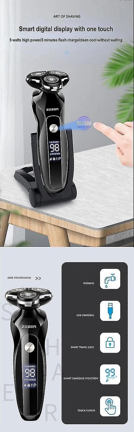 Sähköparranajokone Razor Rak Skäggmaskin (musta)