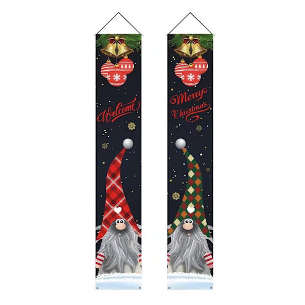 2 stycken julverandaskylt banner Sunmostar