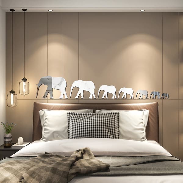 Elefant speil veggklistremerker, klistremerker