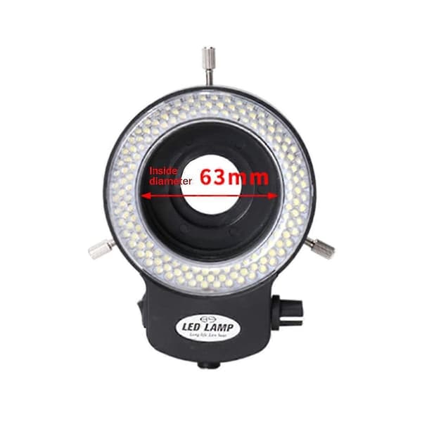 Mikroskoplys - Ringlys Justerbart 144 Lampeperler LED Industrielt Mikroskop Ringbelysning -