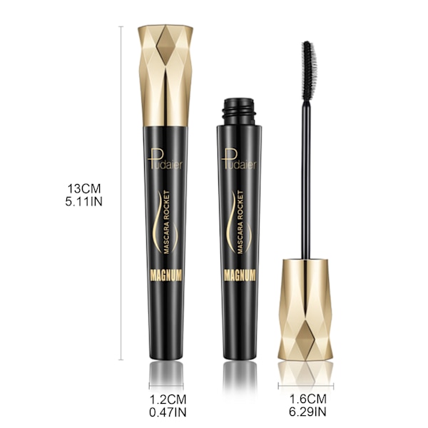 4D Silk Fiber Mascara Förlängning Vattenfast Långvarig Curling Tjock Mascara Långa ögonfransförlängning Make Up