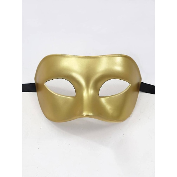 14 stilar Halloween-mask Halvt ansikte Vuxenfest Gentleman Maskerad Jul Halloween Cosplay Performance Mask Bal Golden