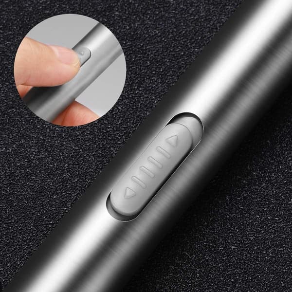 3-pack Mini USB Uppladdningsbar LED Ficklampa Rostfritt Stål USB C