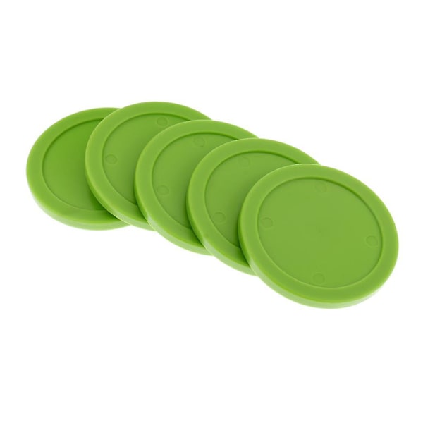 5 stk. 62mm Air Hockey Erstatningspucker Til Fuld Størrelse Air Hockey Bord Grønne qd