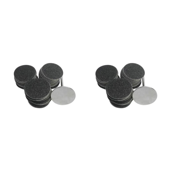 1/2/3/5 Erstatningspuder til elektrisk fodfil Effektiv og 25mm 80Grit 50 pcs 2PCS