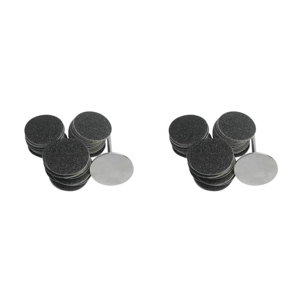 1/2/3/5 Erstatningsputer for elektrisk fotfil Effektiv og 25mm 80Grit 50 pcs 2PCS