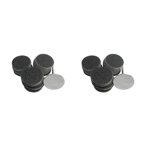 1/2/3/5 Sähköisen jalkaraspin vaihtotyynyt tehokas ja 25mm 80Grit 50 pcs 2PCS