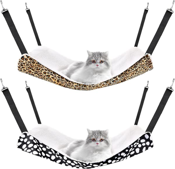 2-delad vändbar hängmatta för katt