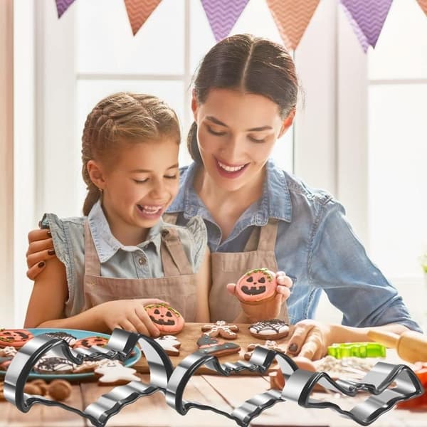 Halloween Cookie Cutter - 3 delar fladdermusform i rostfritt stål