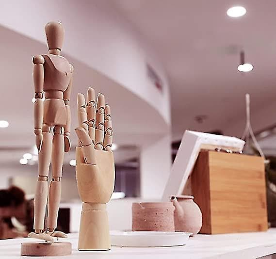 Tre mannequin hann 12 fleksibel justerbar tegnefigur