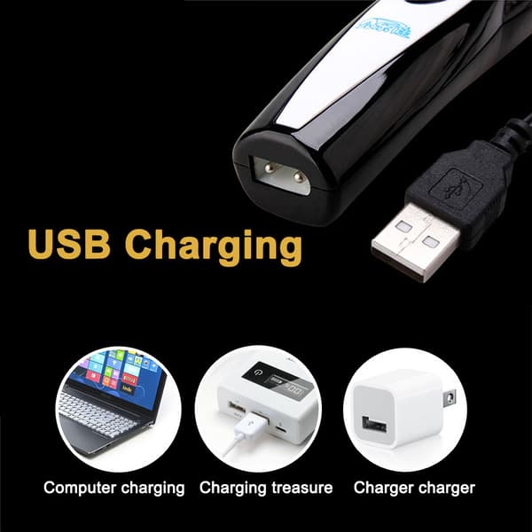 Rosa elektrisk hårklipper til kæledyr USB genopladelig trådløs lille Ha