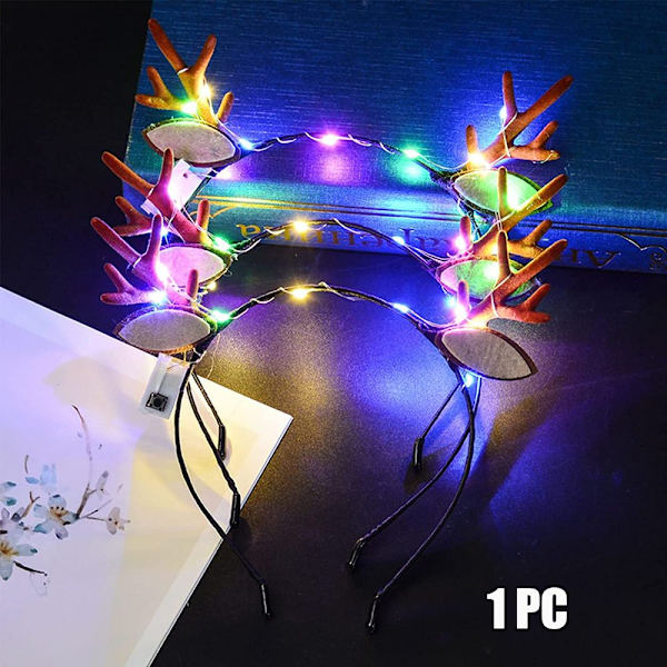 Julpannband LED-hårband 01