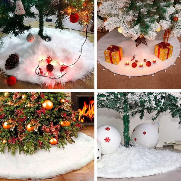 Julekjole i plys, Xmas Tree Mat, Xmas Tree Base Gulvmåtte