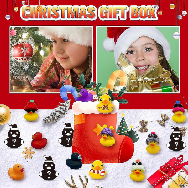 Gummi Anka advent 2023. Advent 2023 Barn. Advent Ankbad Till 09(24 ducks)