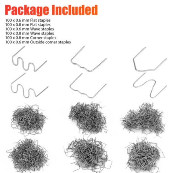 Varm stiftemaskin for bilfanger Sveisemaskin Stifteapparat Plastsveising Multi-colorB 6 *100pcs