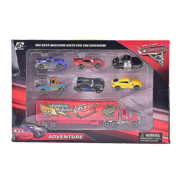 7st Lightning Mcqueen Jackson Storm Mack Farbror Lastbil Diecast Metal Bilmodell