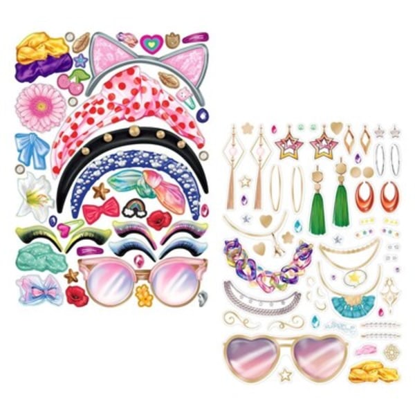 TOP Model MAKE UP Designbok Pyssel Smink Bok med stickers 2023 R