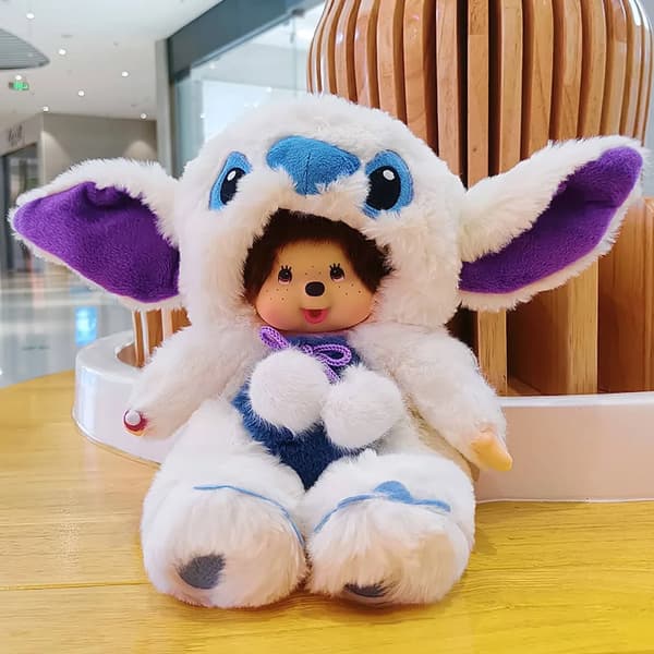 Monchichi Animal Transforming Stitch Kanindocka, 20 cm, StitchW