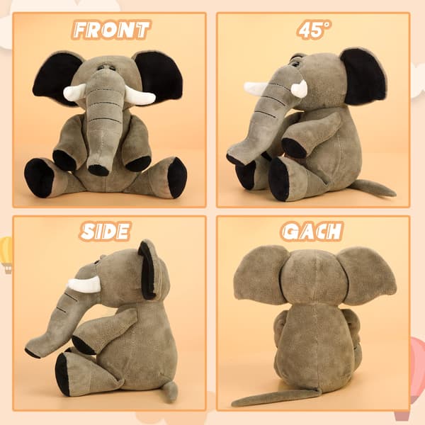 Plys elefant krammedyr gave