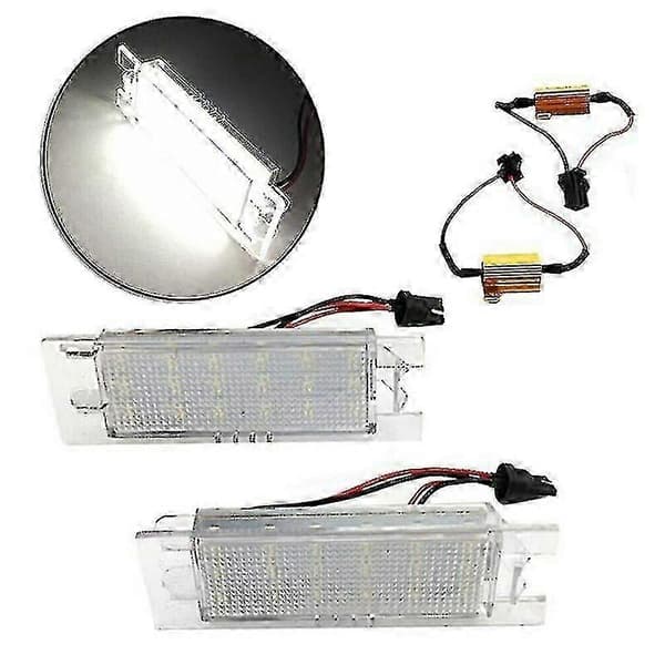 2x För Vauxhall Opel Astra H Corsa C/d Zafira B Adam Led Registreringsskyltsbelysning