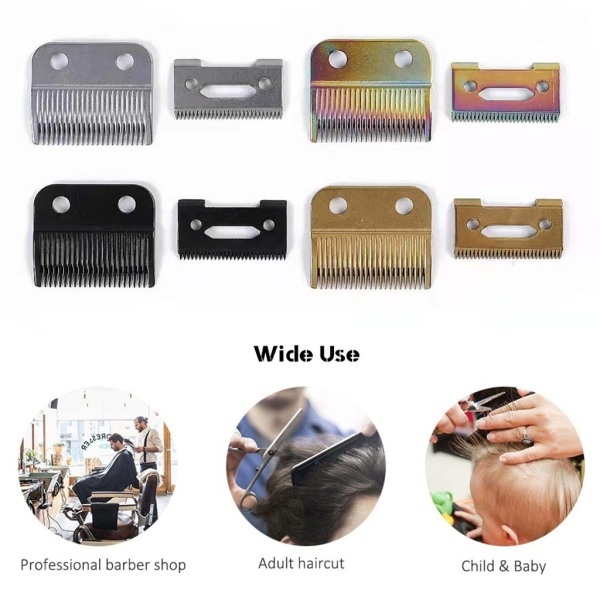 2 sett Keramisk hårklipper for hode for Wahl 8504 Black