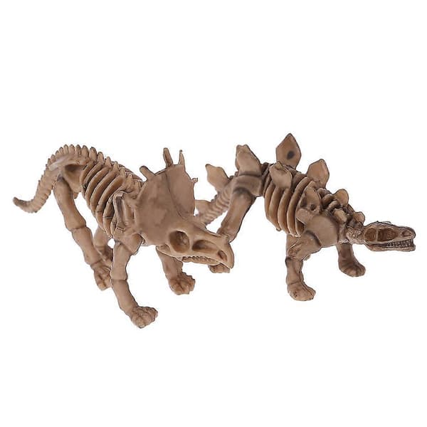 Simulering Dinosaur Skelet Modeller 12 stk/sæt 3D Puslespil Figurer Pynt Forsyning