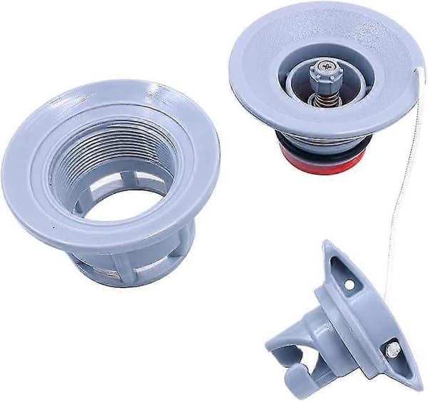 Kajakk 8 tenner luftventil PVC båtventil luftgassventilhette erstatning oppblåsbar ventil erstatning for kajakk kano oppblåsbar båt jolle (grå) (1 stk)