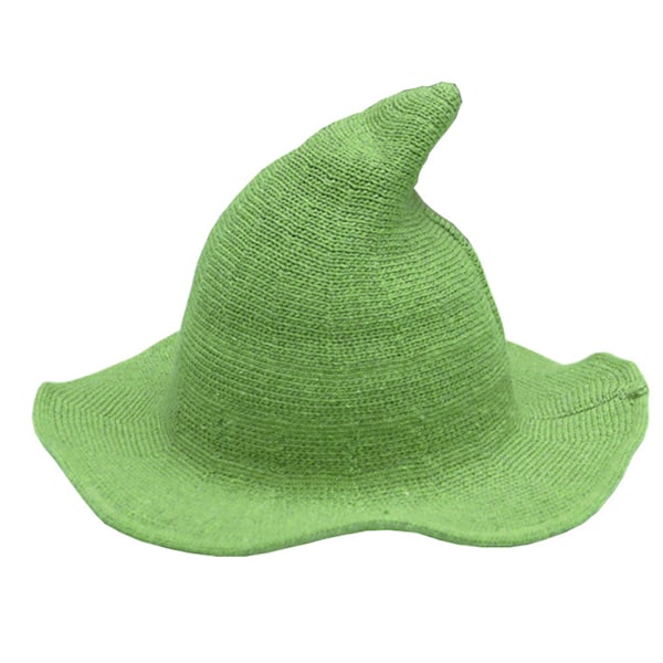 Kvinnor Häxhatt för Halloween Ull Hattar Bred brätte pire tickad style 7 S